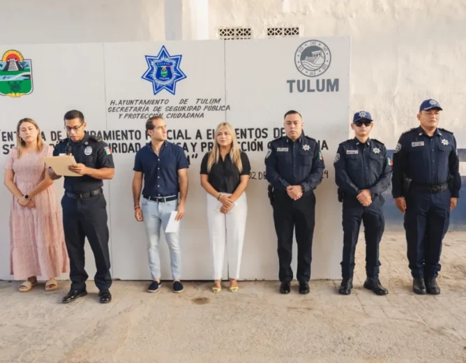 Diego Castañón refuerza con equipo táctico a la Secretaría de Seguridad de Tulum